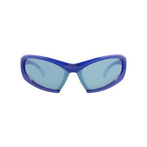 Balenciaga Shield-Frame Bio Injection Sunglasses Blue Unisex-Adult